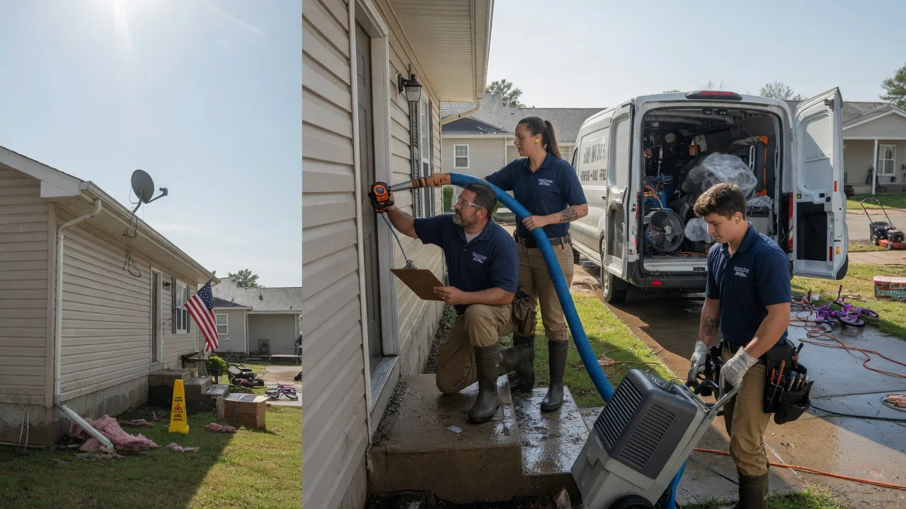 Ceiling Water Damage Restoration in Eau Claire, WI near me